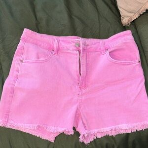 Stylish Pink Jean Shorts